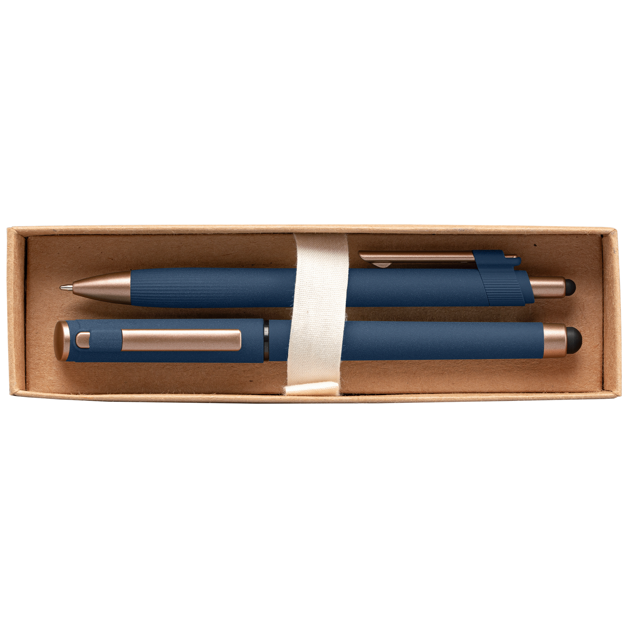 York Recycled Plastic Bronze Trim Pen Gift Set – Box Decorated 13