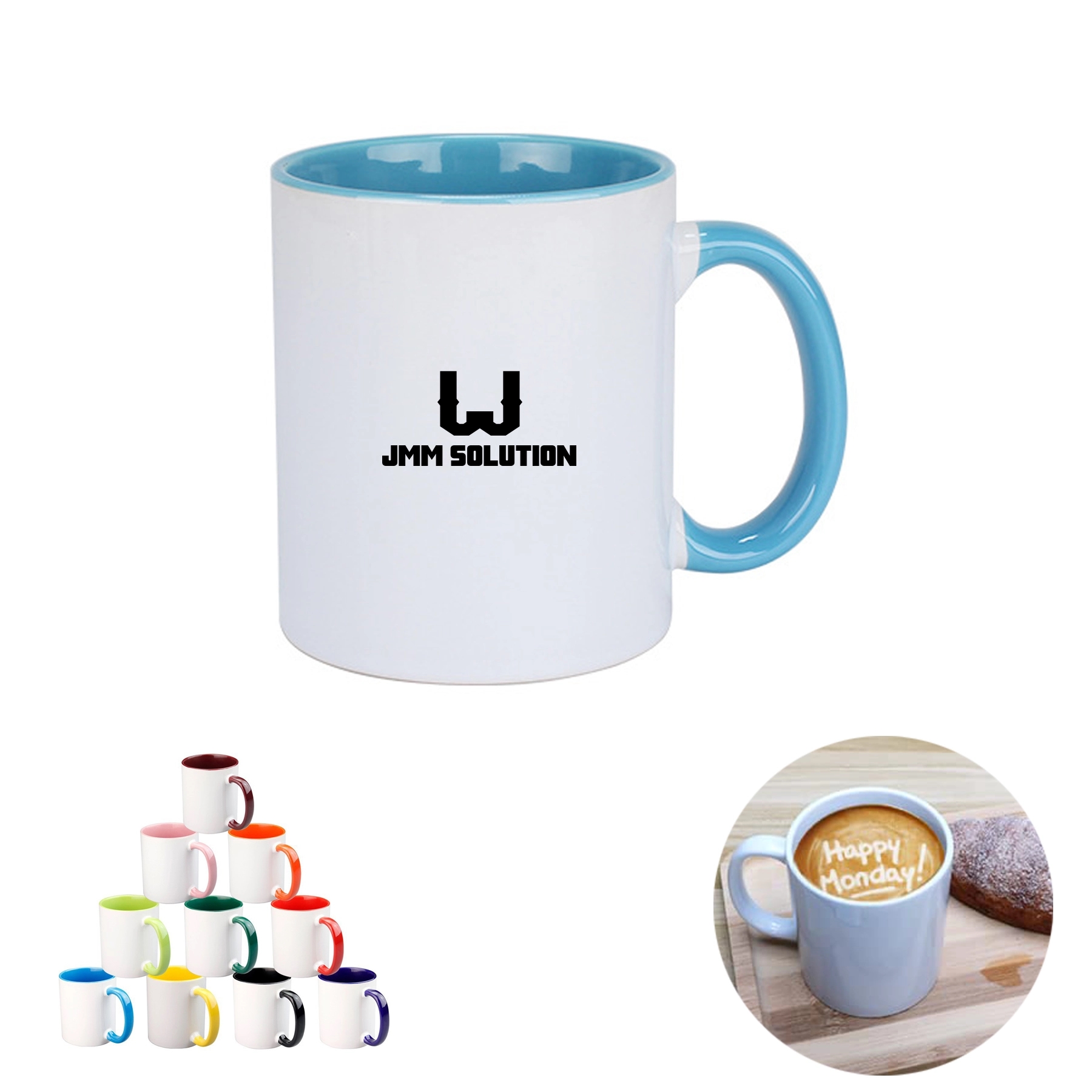 12 Oz White Coffee Mugs 1