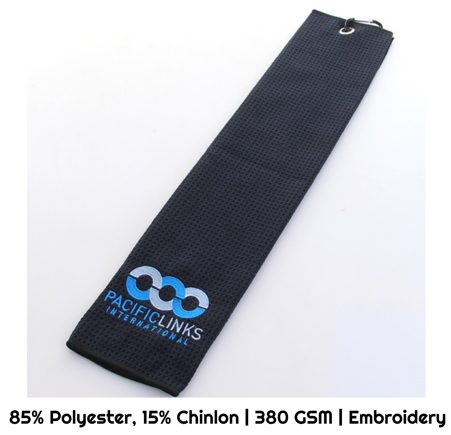 Polyblend Embroidered Golf Towel - 380 Gsm