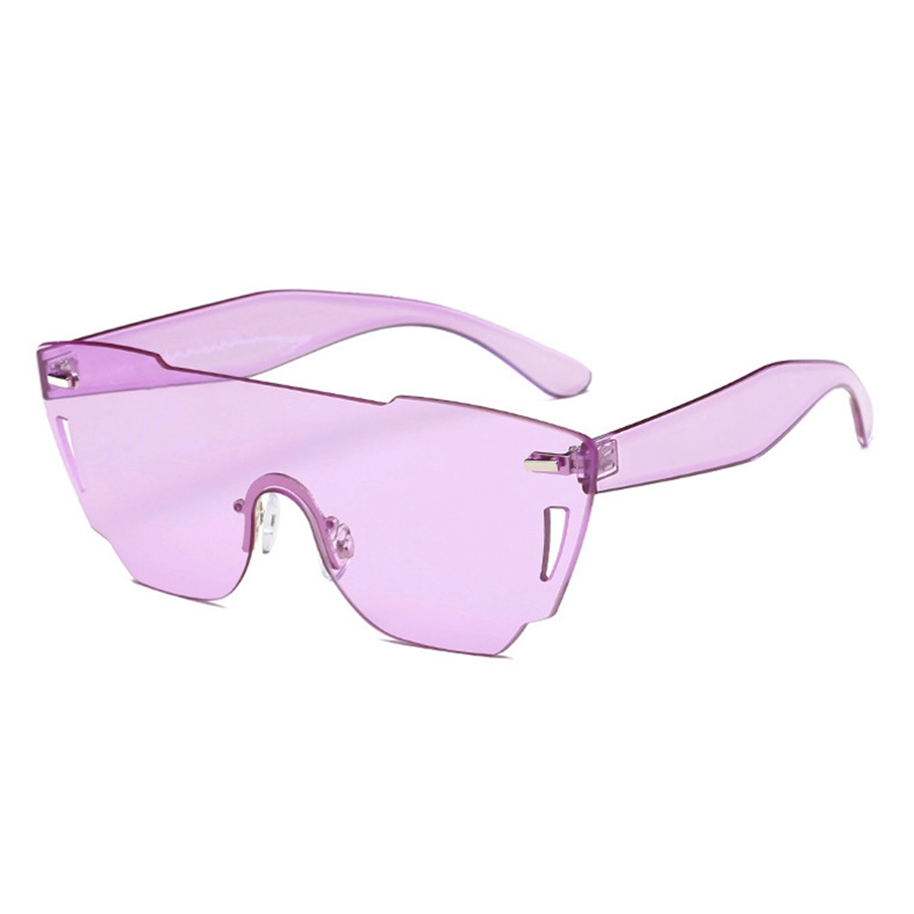 Oversized Rimless Carved Sunglasses 13
