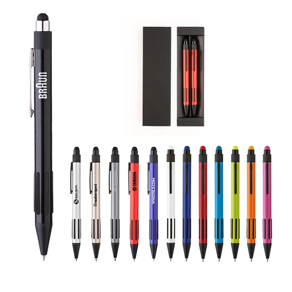 Metal Pen with stylus in box 2