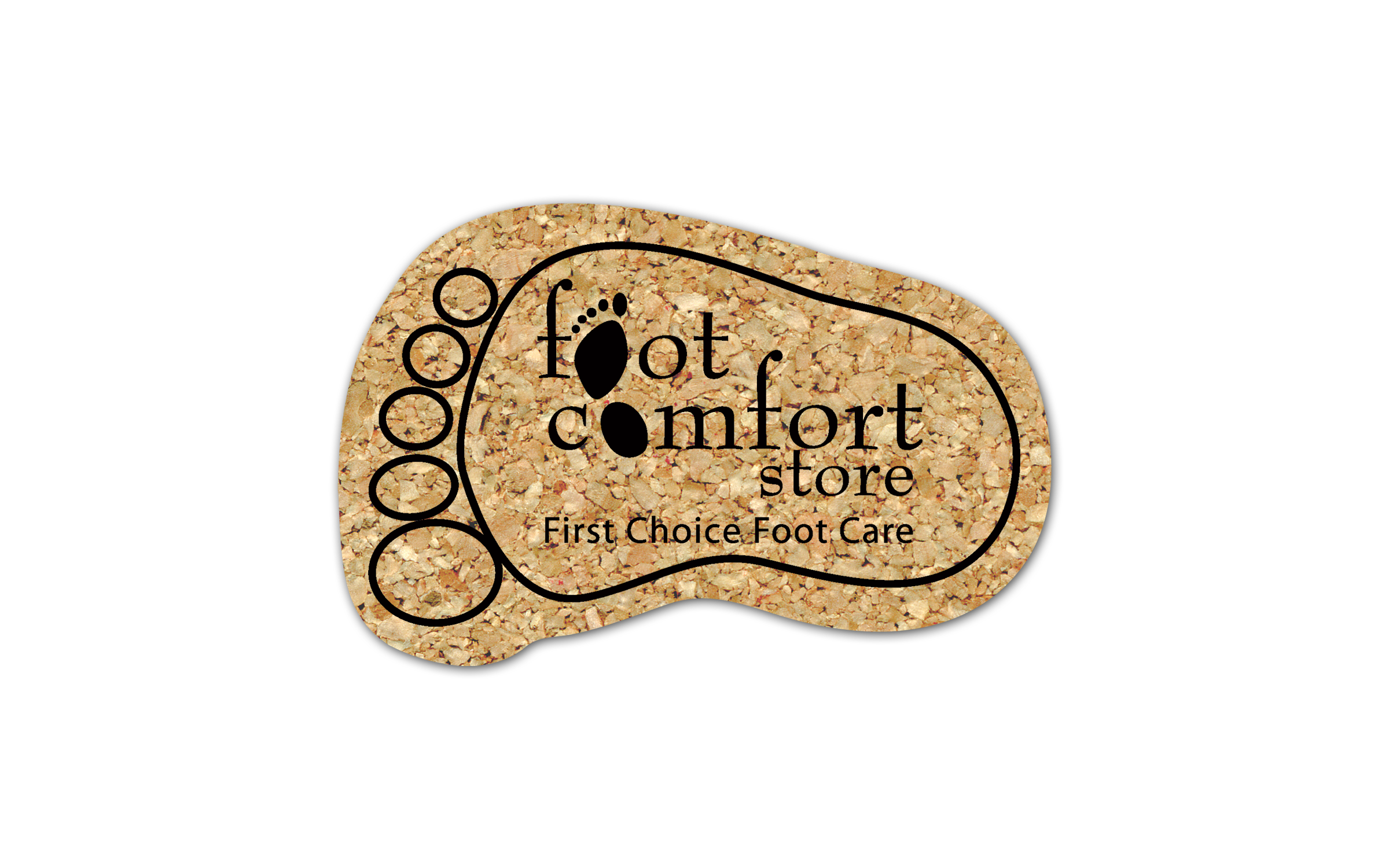 Foot Cork Coaster 4FO 4