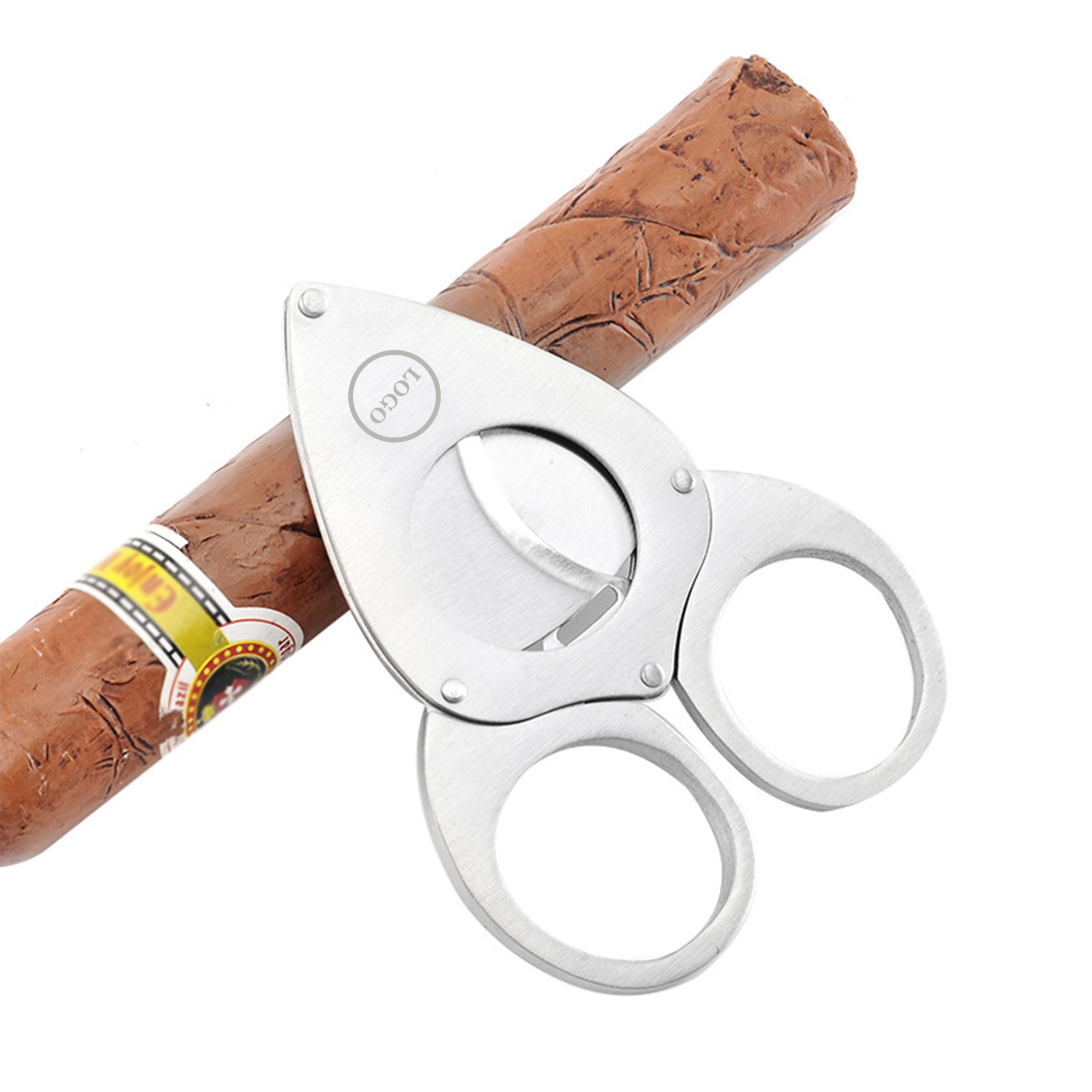 Stainless Steel Double-Blade Cigar Cutter 2