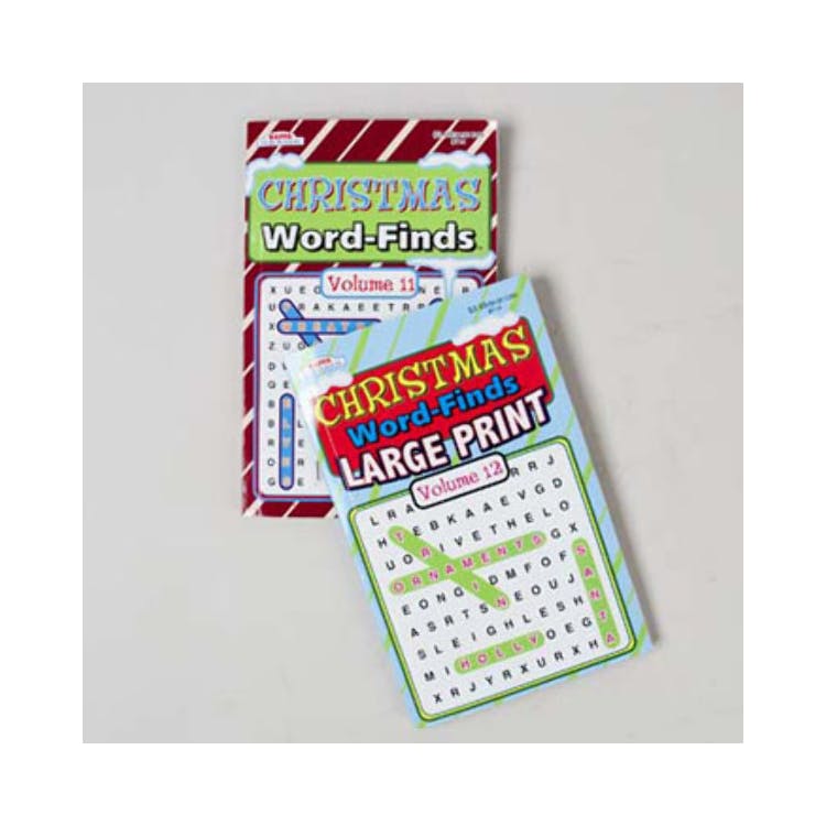 Christmas Word Find Books - Assorted Large & Regular Print Two Titles 2