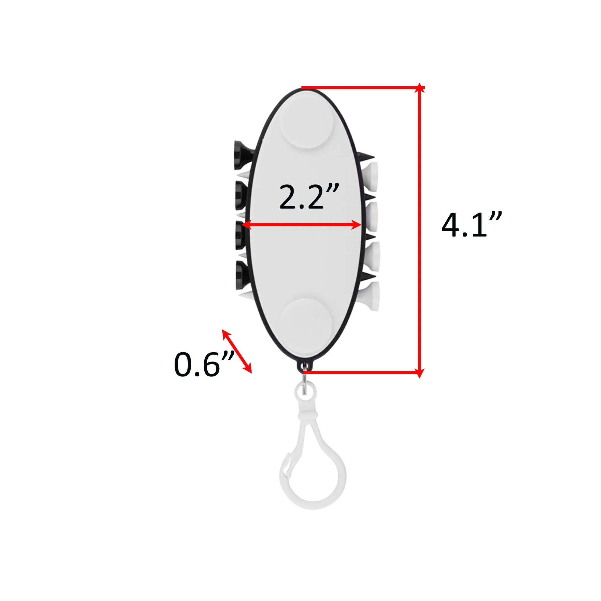 Plastic Golf Tee Holder 3