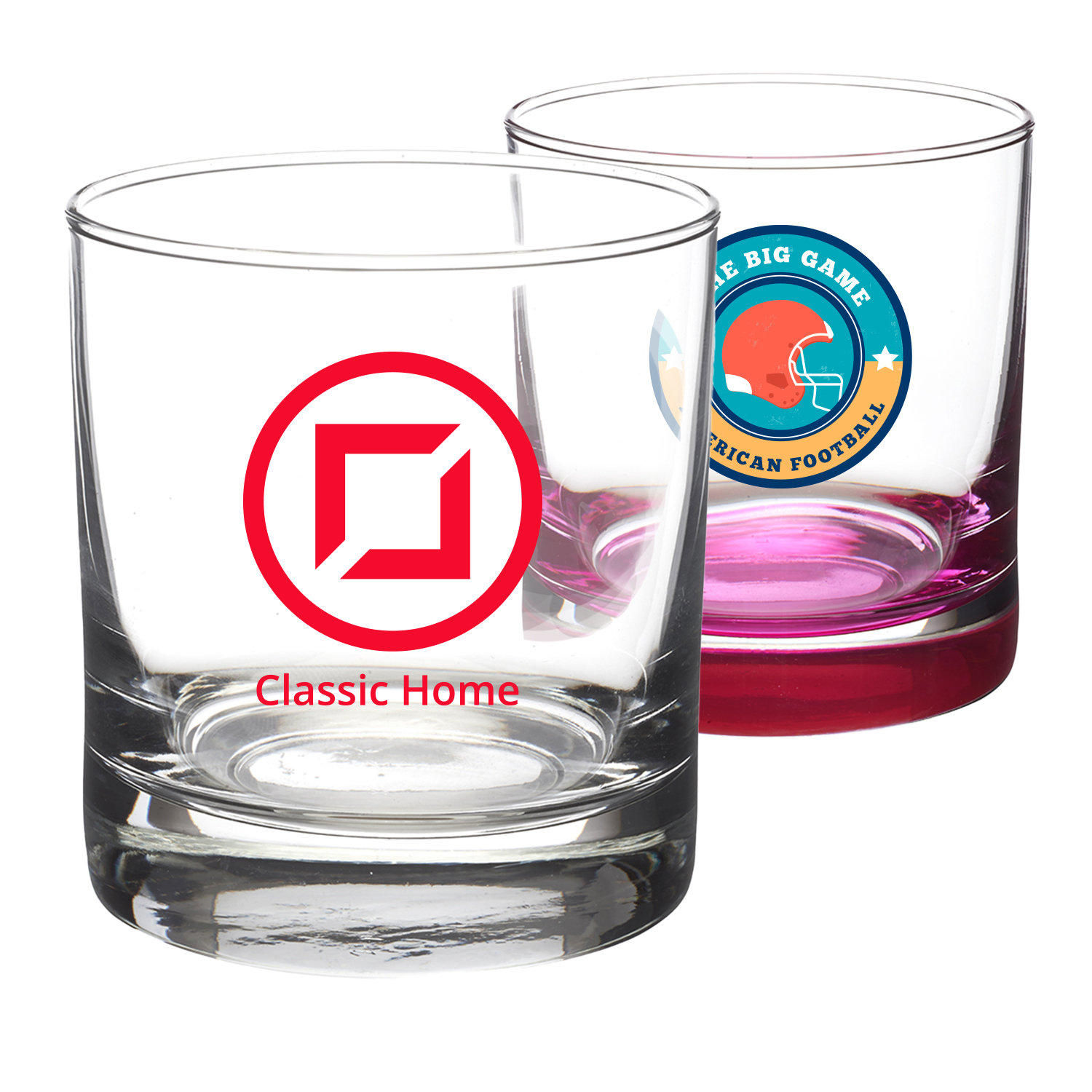 11 oz. Clear Glasses w/ Heavy Base 1