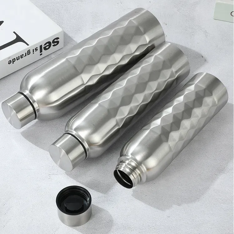 33.3Oz Stainless Steel Rhombus Water Bottle, custom water bottle with logo imprint 6