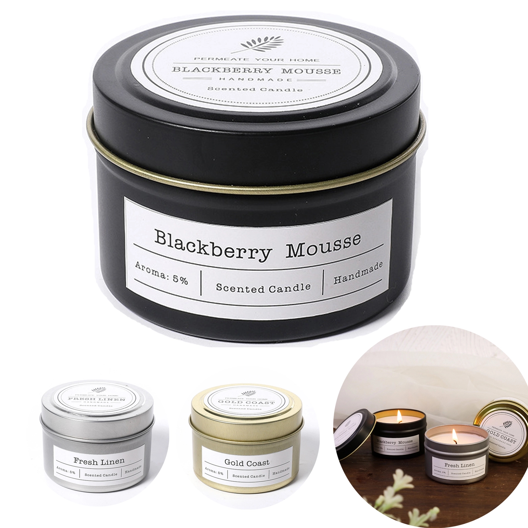 Scented Candle Can/Jar 2