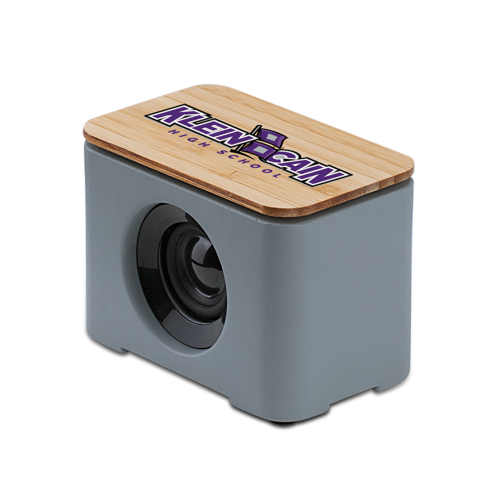 Tulare Eco-Friendly Cement & Bamboo Speaker and Wireless Charger 2