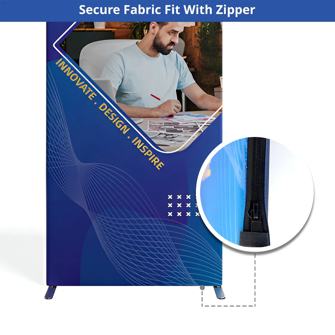 16.4x13ft Magnetic Modular Fabric Displays - L Shape 9
