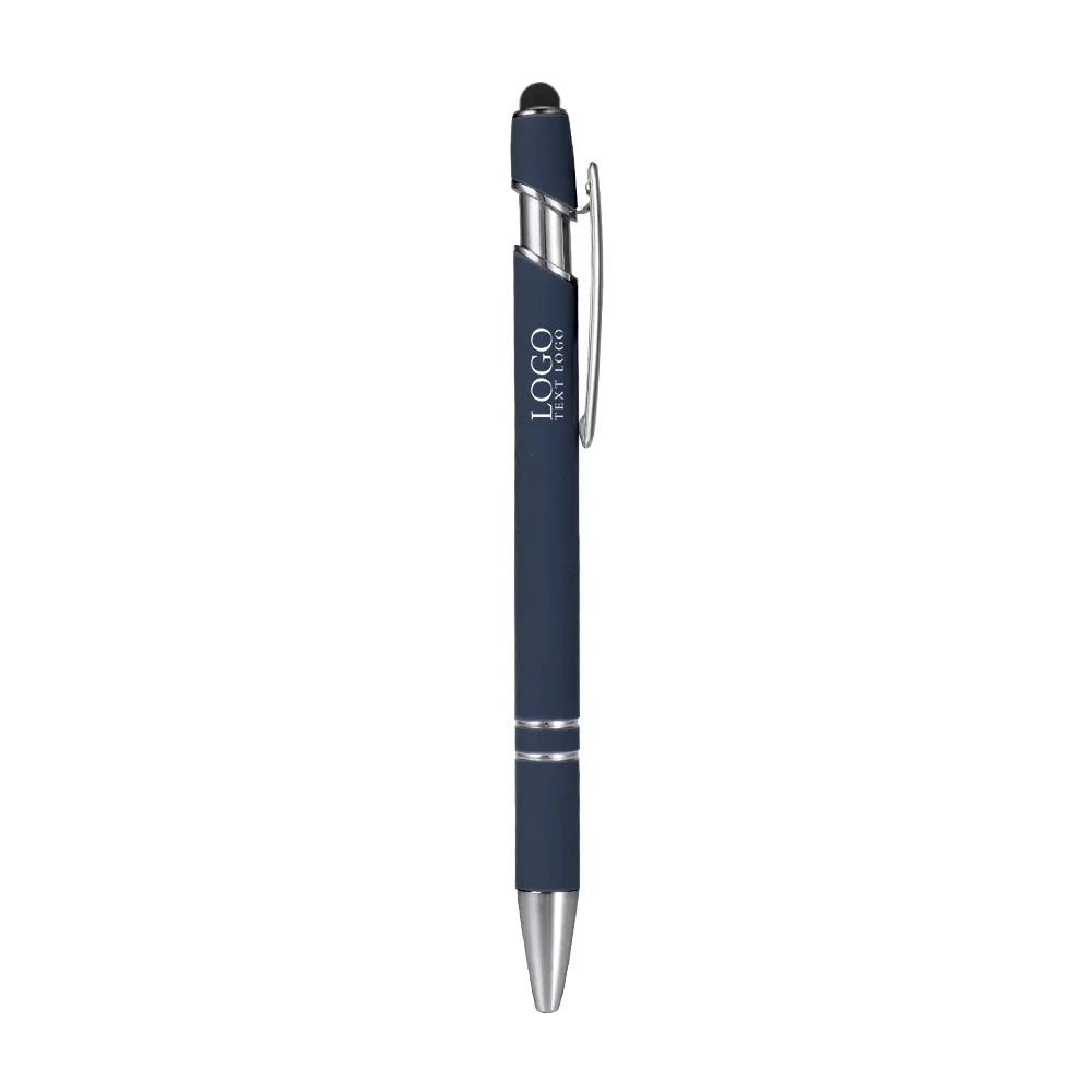 Custom Rubber Coated Stylus Ballpoint Pen 29