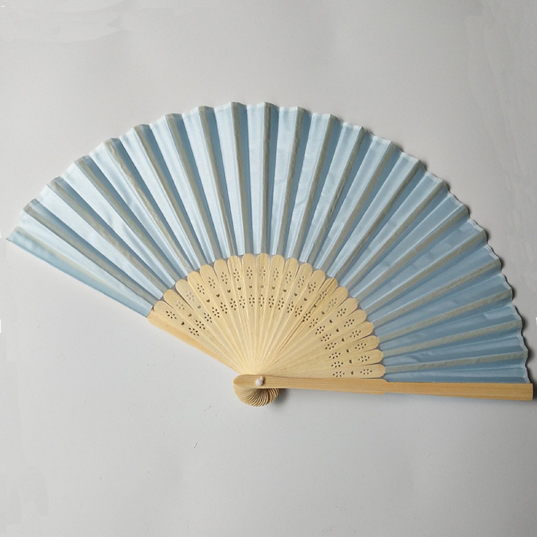 Full Color Folding Bamboo Paper Hand Fan 2