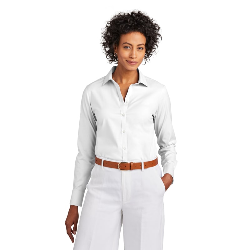 Brooks Brothers Women's Wrinkle-Free Stretch Pinpoint Shirt 8