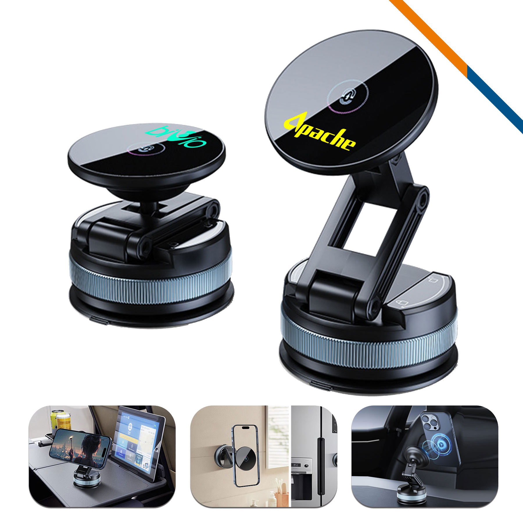 Ansty Foldable Vacuum Suction Magnetic Phone Holder 3