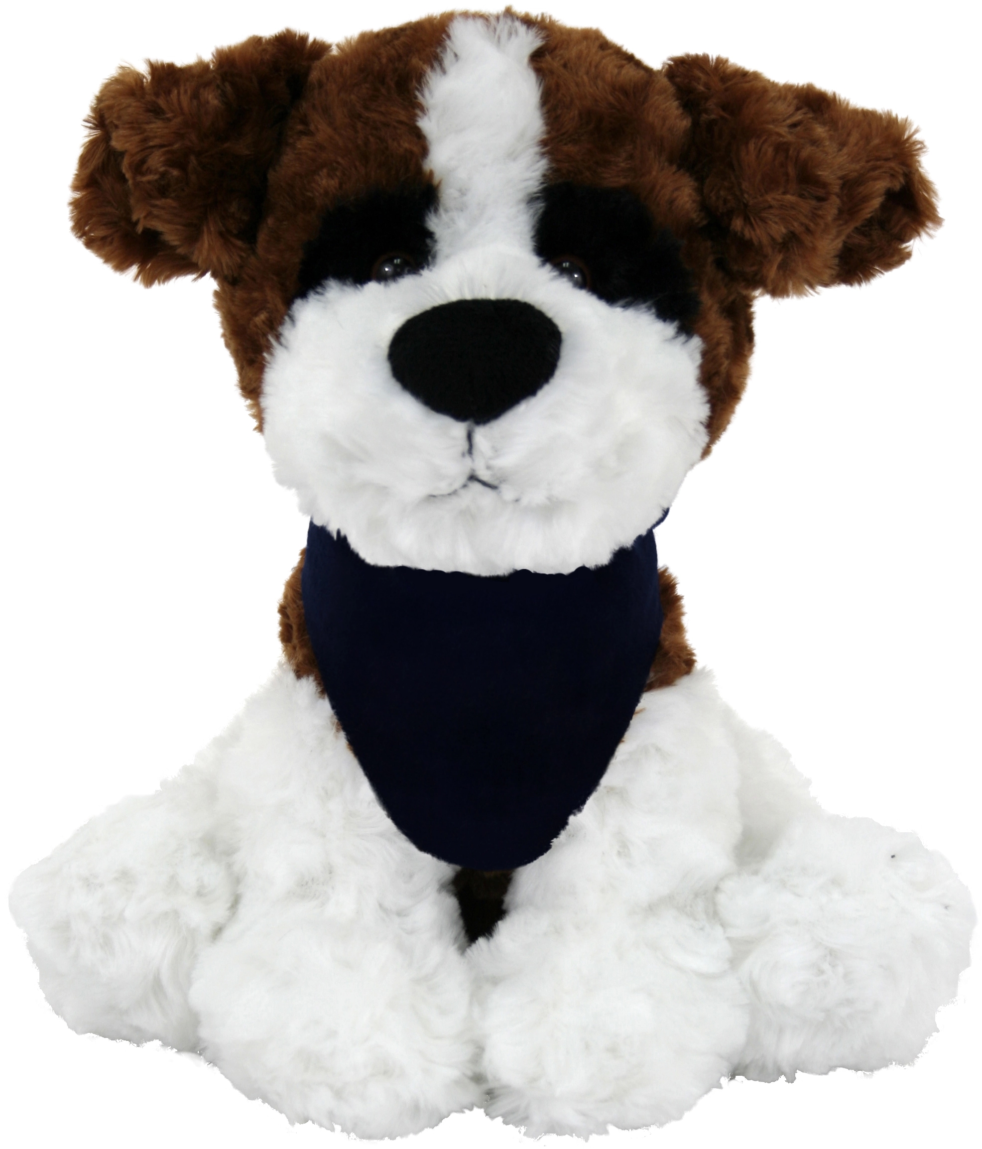 10" Large Sitting Dog - Brown & White