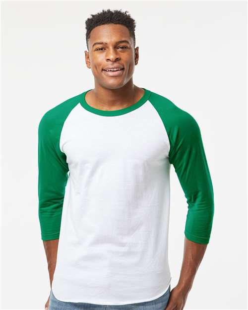 Unisex Fine Jersey Raglan T-Shirt - 245 167