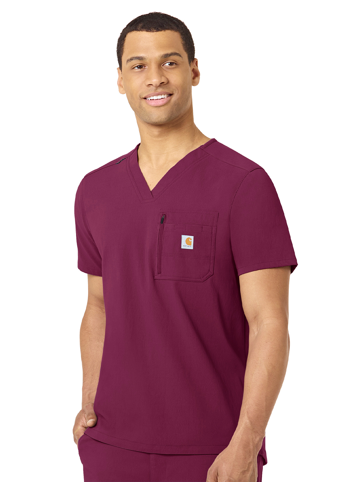 Carhartt Scrubs - Rugged Flex Peak - Men's Two-Pocket Modern Fit V-Neck Top