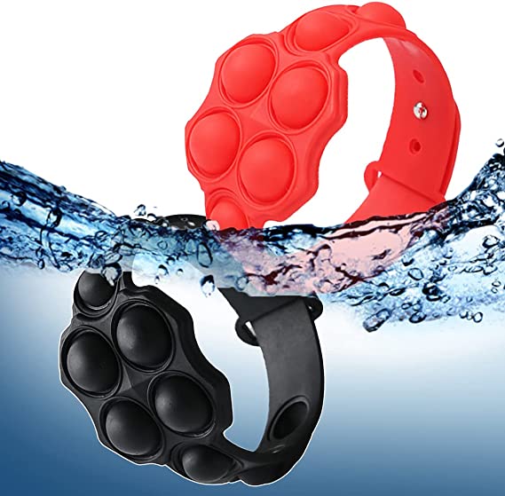 Push Pop Bubble Sensory Fidget Hand Finger Press Silicone Bracelet / Adjustable Buckle 4