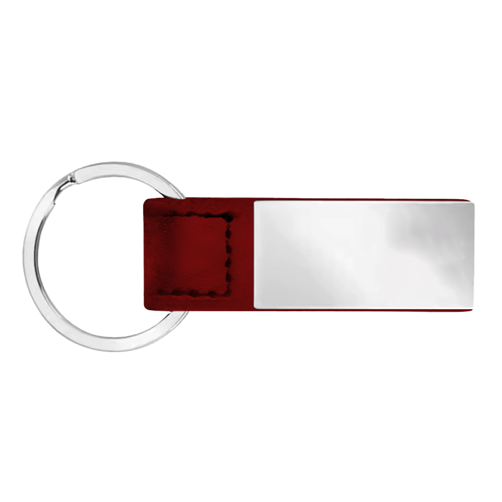 SleekPlate Leather & Metal Key Fob 23