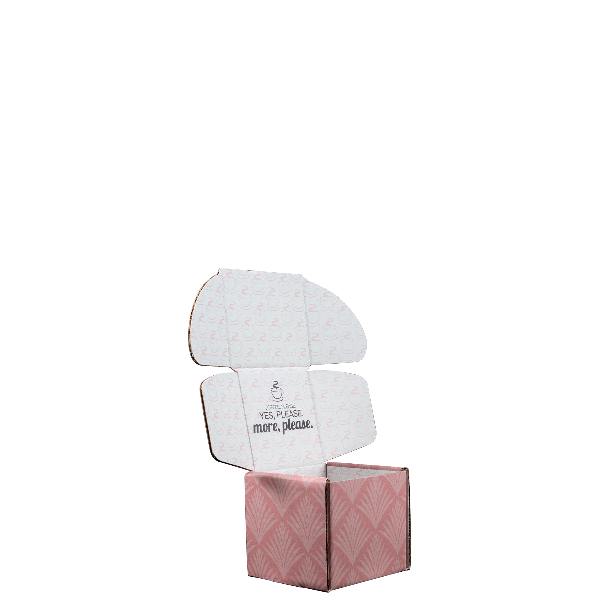 Mailing Box, B-Flute4" x 4" x 4" - White - B - 064 sq in 4