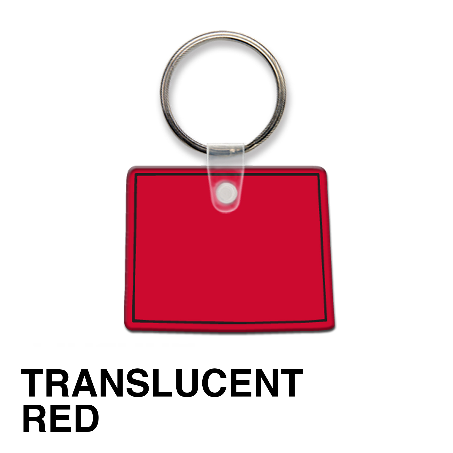 Wyoming State Shape Key Tag (Spot Color) 15