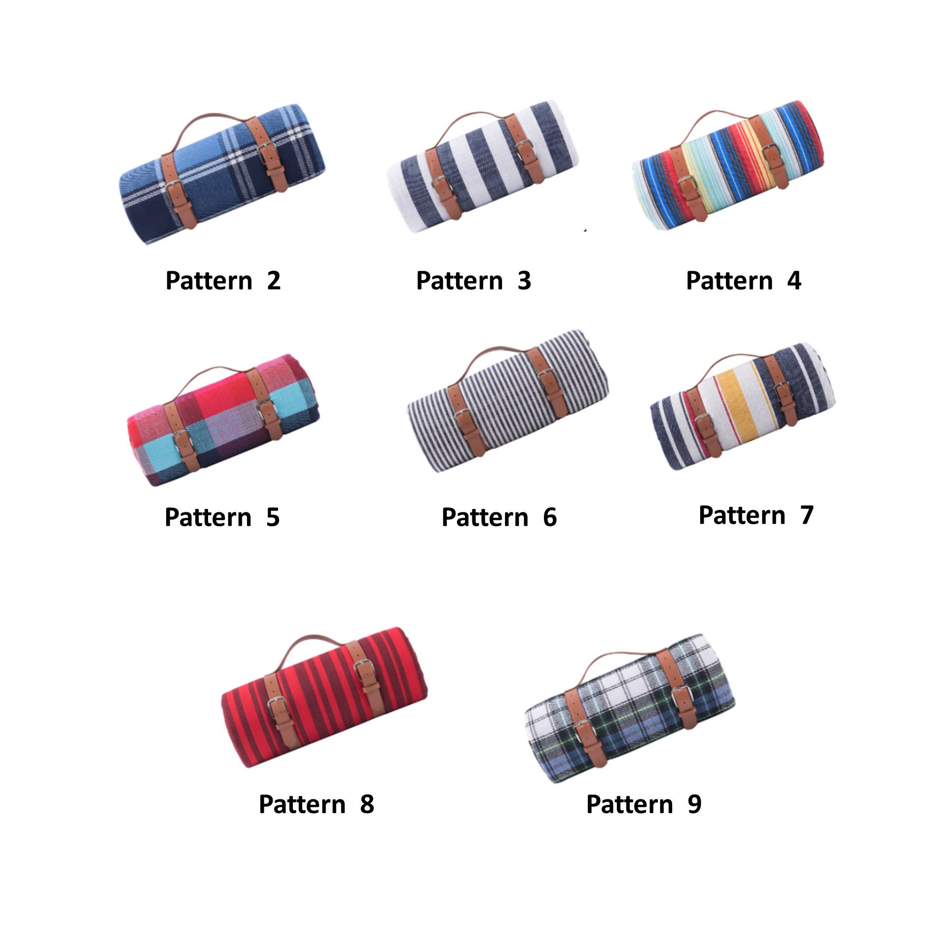 Leather Straps Outdoor Picnic Mat 2