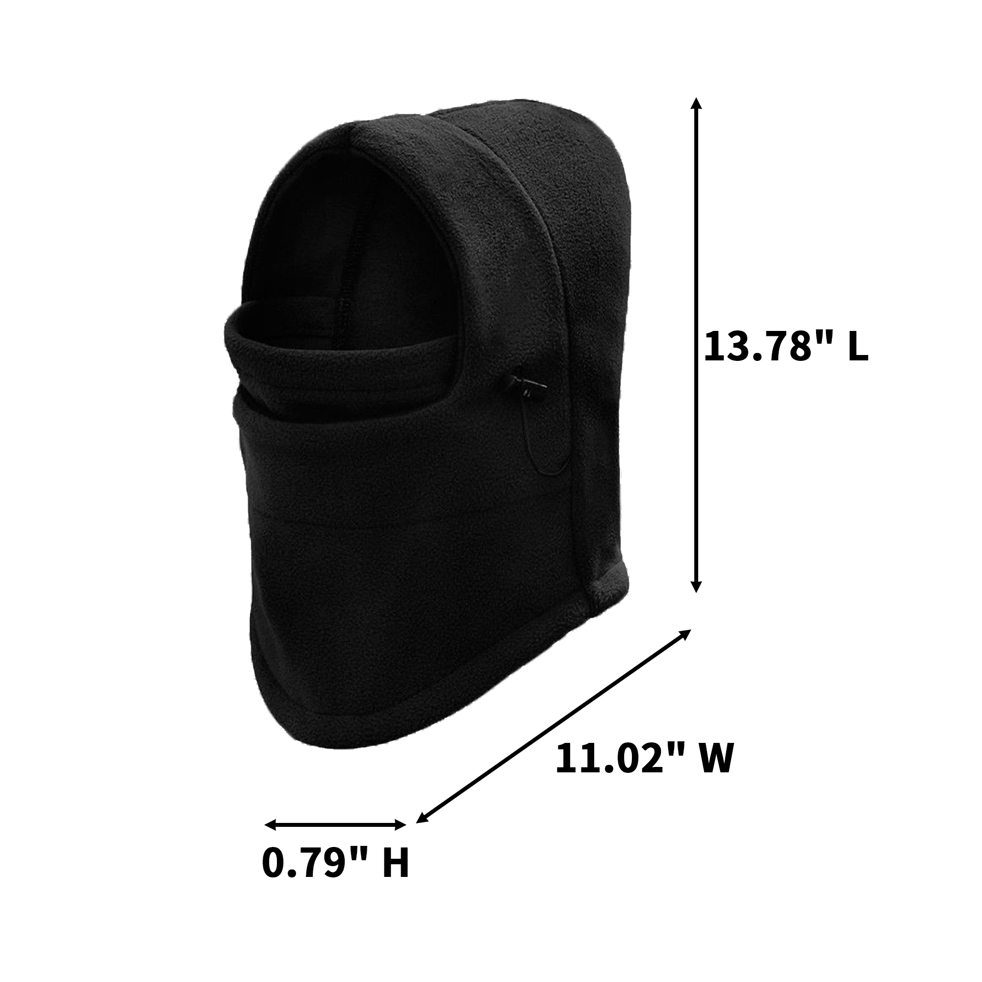 Multi Use Thermal Face Cover With Extended Neck 13.78" Length X 11.02" Width X 0.79" Hei 7