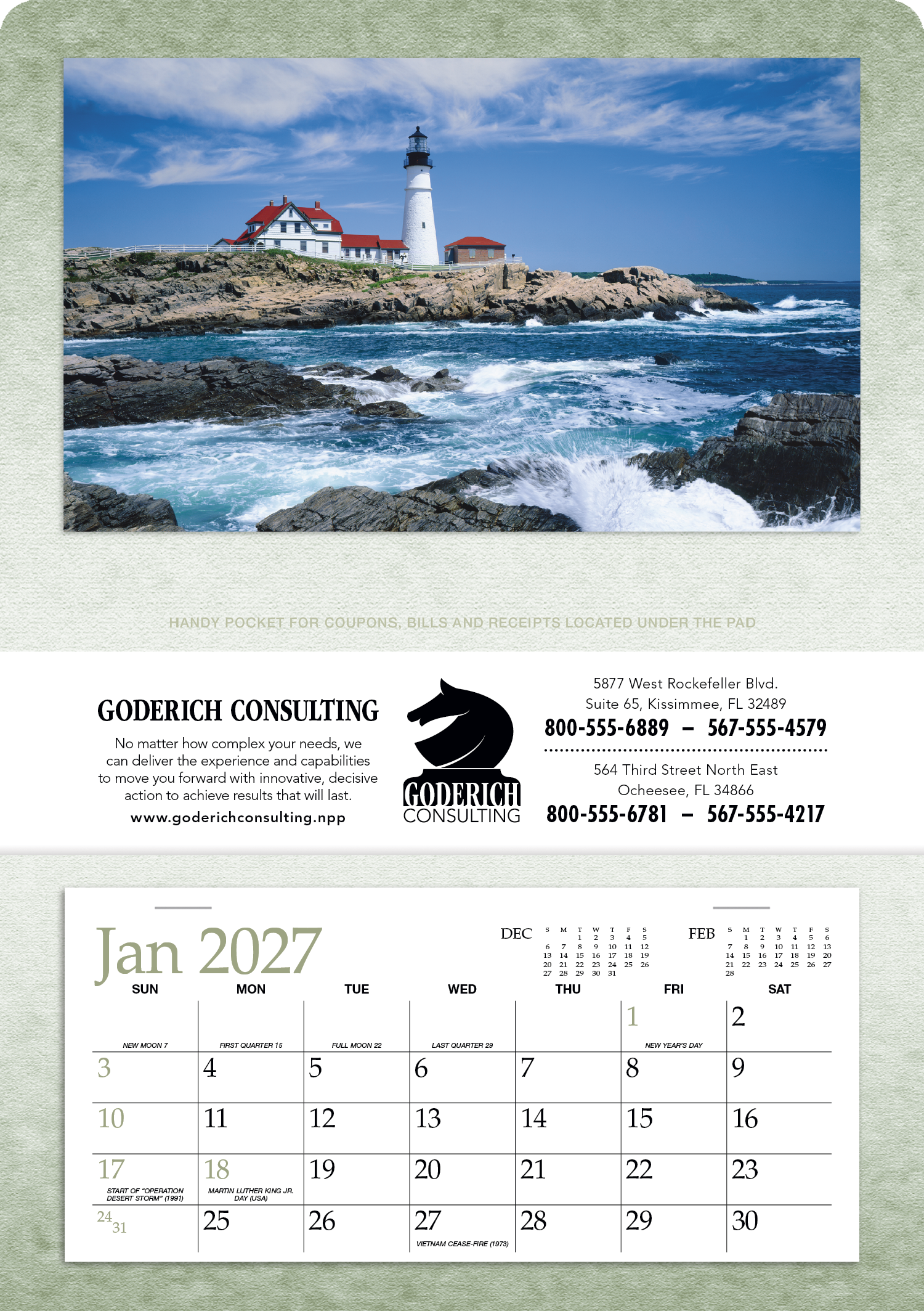 Triumph® Calendars Single Pocket Calendar 41