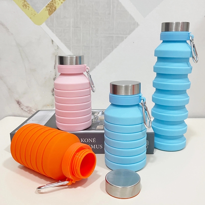 Silicone Folding Camping Cup Foldable Water Bottle 4