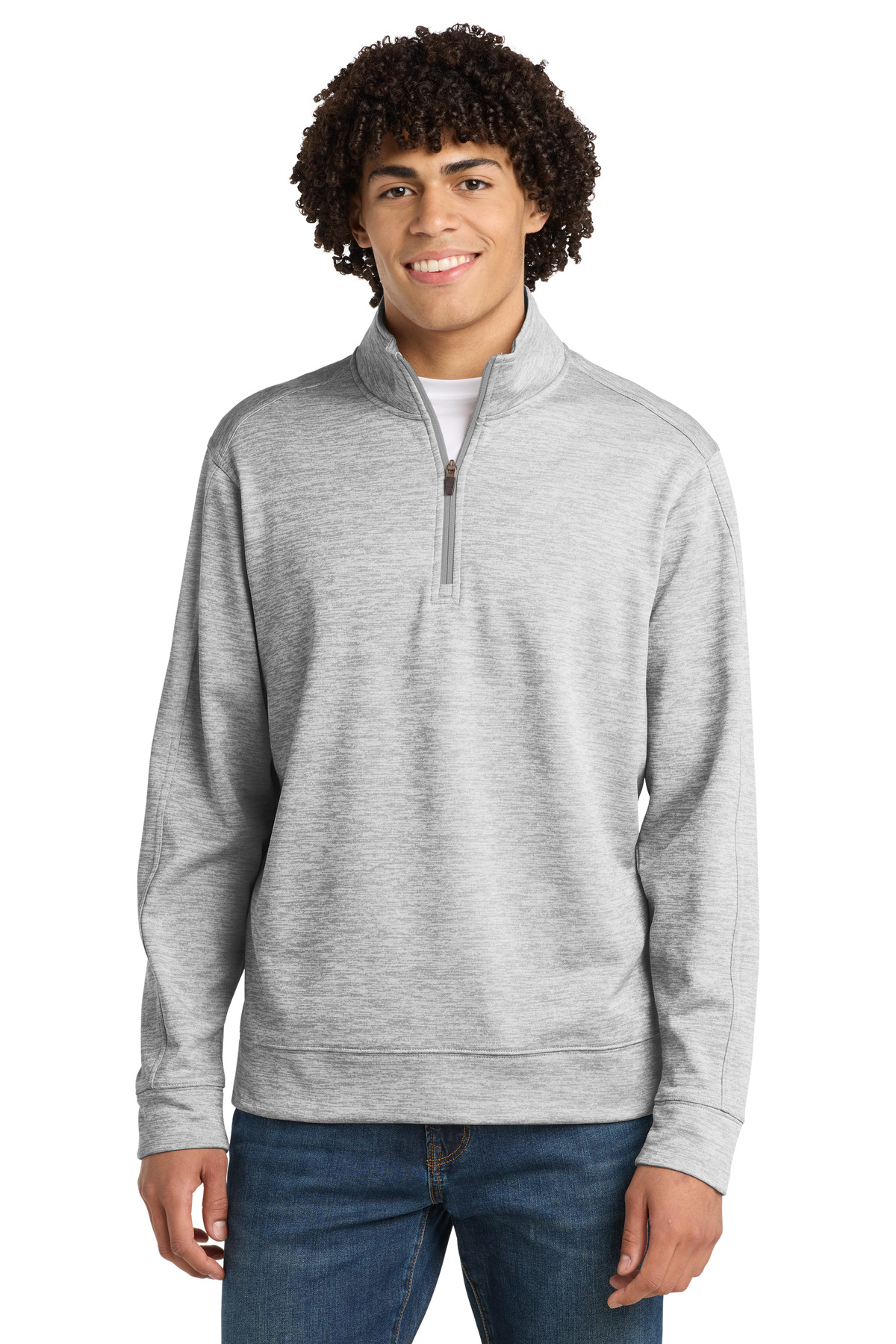 Sport-Tek PosiCharge Electric Heather Fleece 1/4-Zip Pullover. ST226, custom hoodie or sweatshirt with logo imprint 19