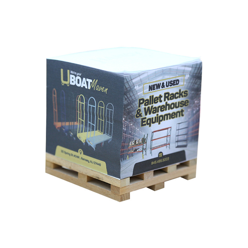 Wooden pallet Sticky Notes Cube 1