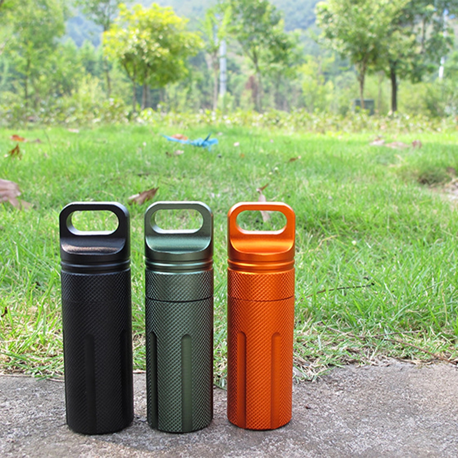 Waterproof Aluminium Alloy Medicine Bottle For Outdoor 3