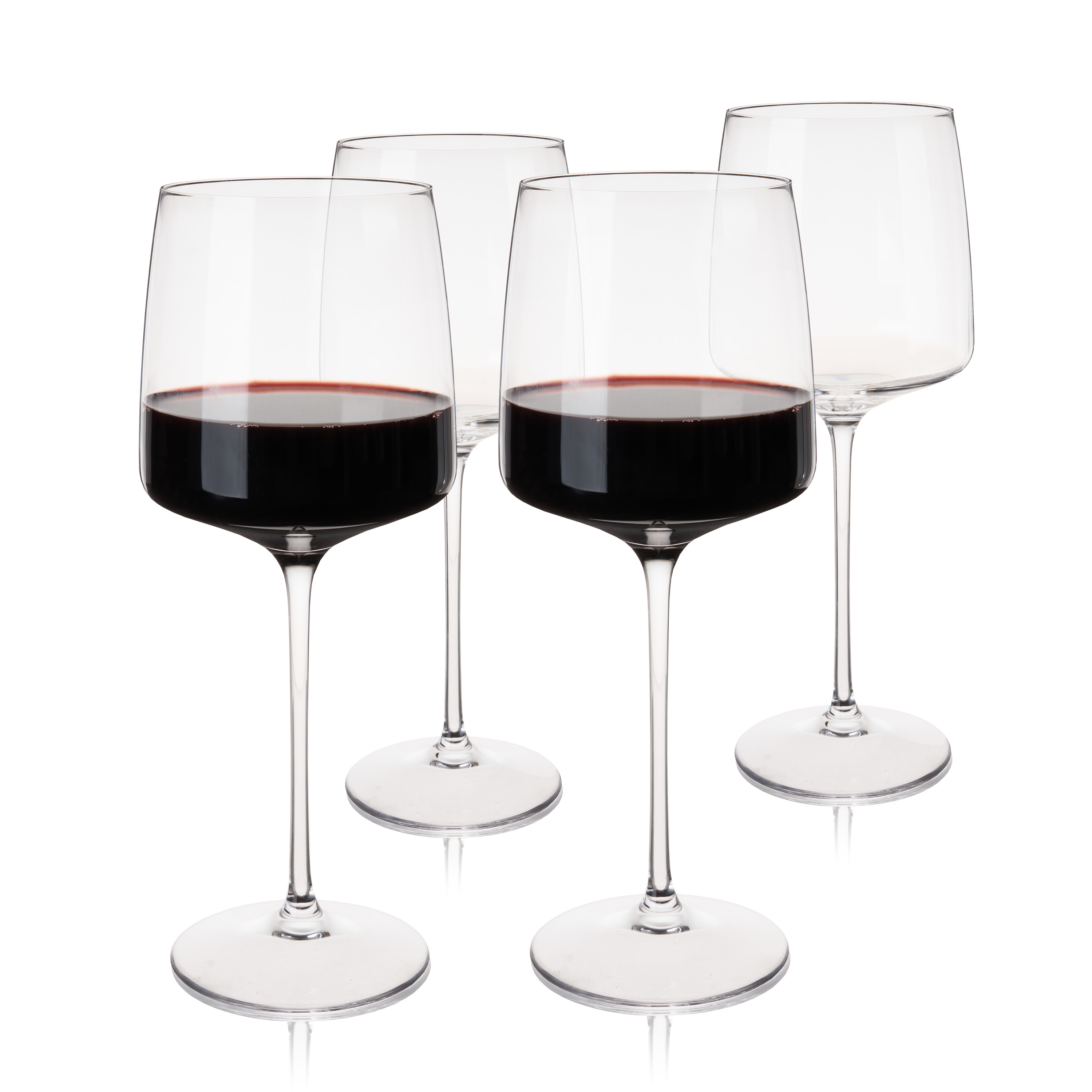 Viski® Reserve Julien Crystal Bordeaux Glass, set of 4 2