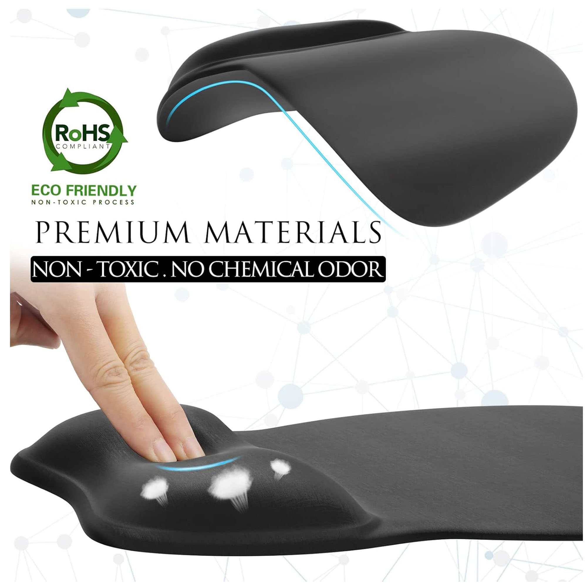 Ergonomic Gel Wrist Support Mouse Pad for Comfort & Stability 5