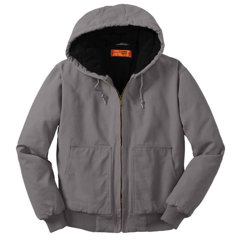 CornerStone Washed Duck Cloth Insulated Hooded Work Jacket. 16