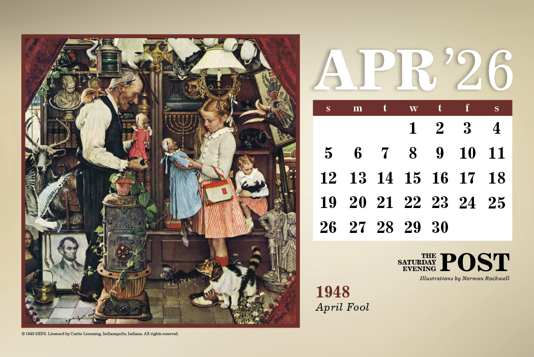 Triumph® Calendars The Saturday Evening Post Large Desk Calendar 27