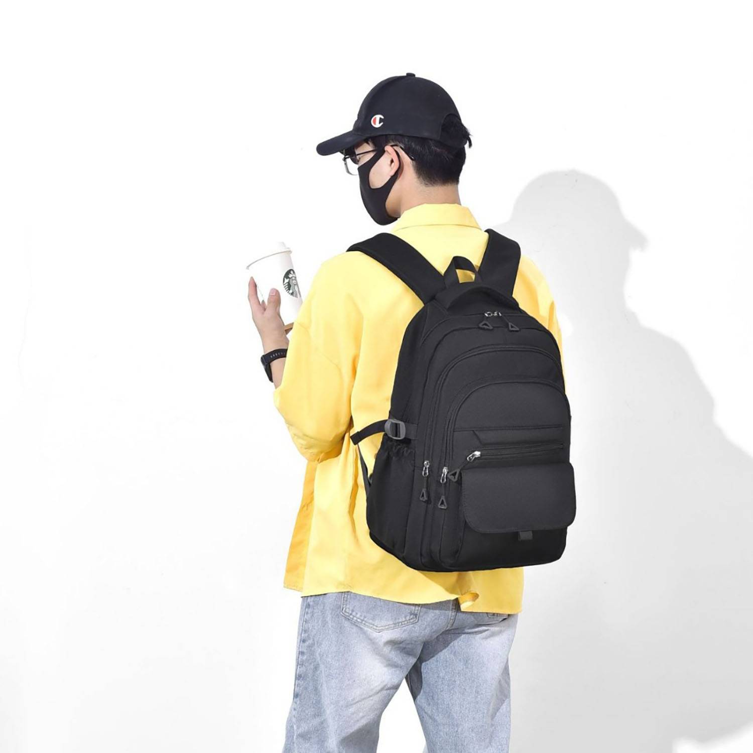 Large Capacity Polyester Laptop Backpack 13