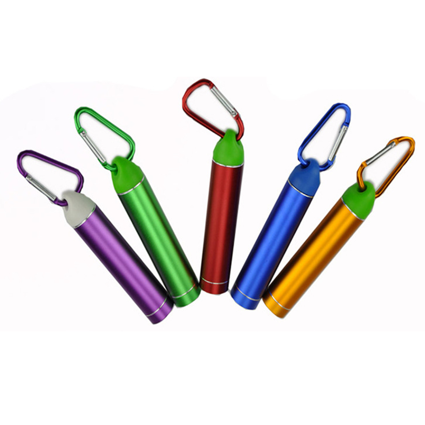 Portable Cylinder Mini Carabiner 2000 mAH Power Bank 2