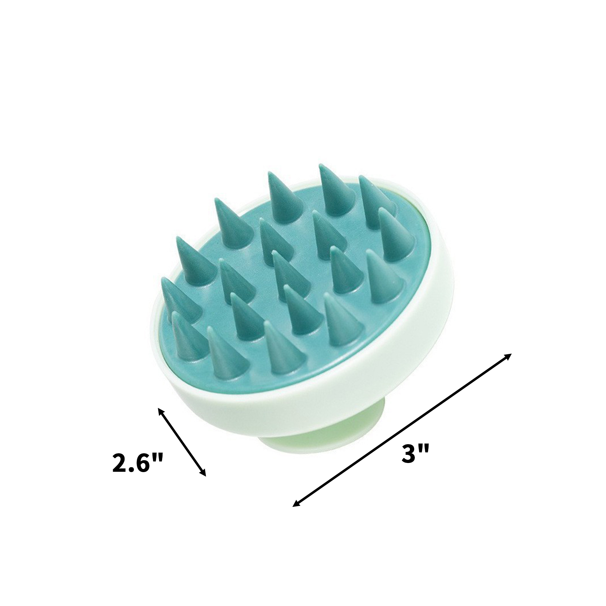Silicone Scalp Massage Brush With Detachable Head 11