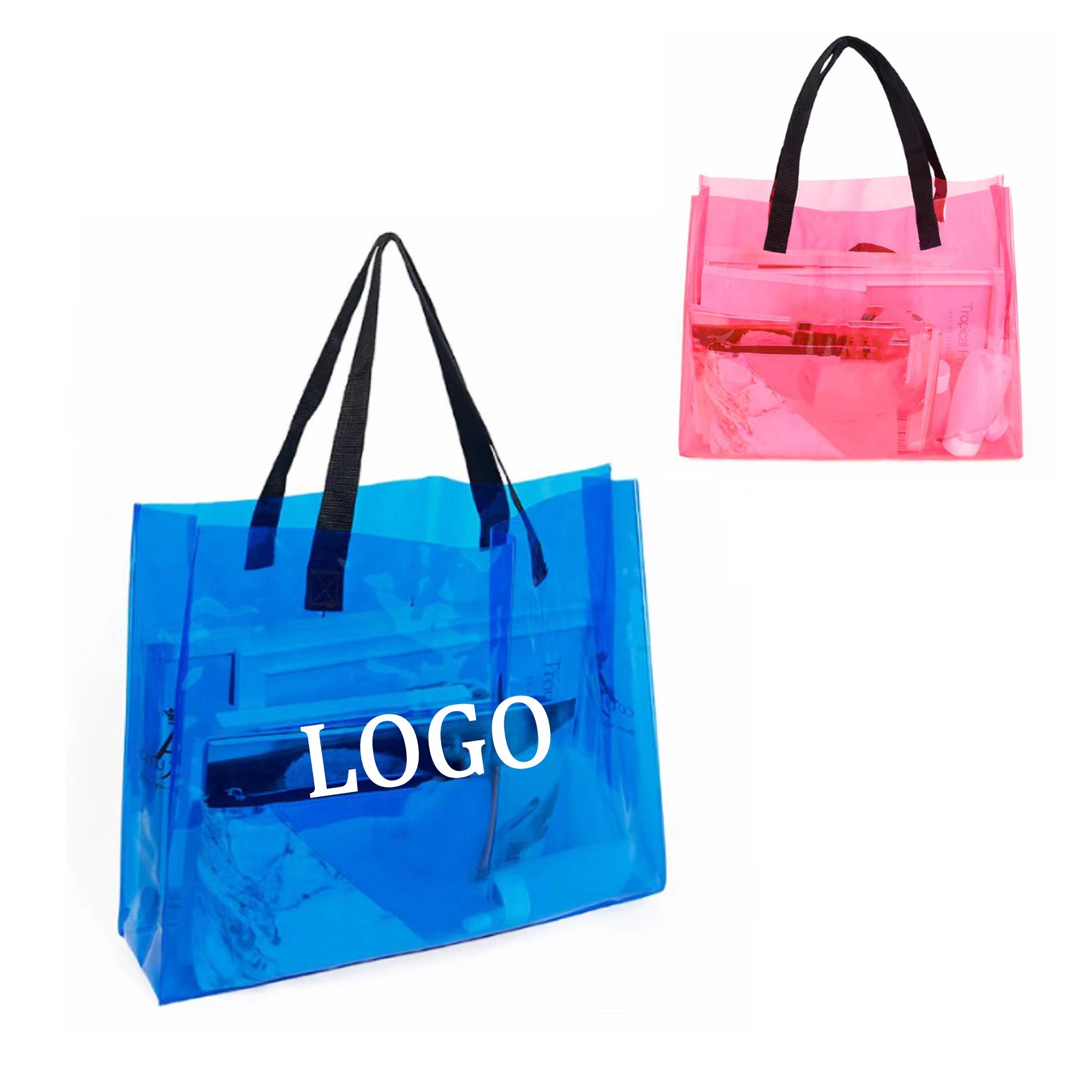 Women's Clear PVC Tote Bag 2
