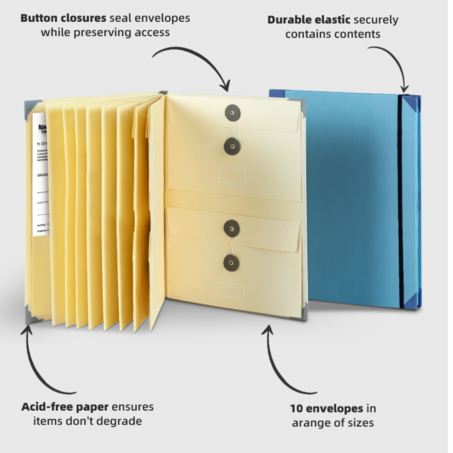 Elegant Accordion Style Fold Out File Holder 6