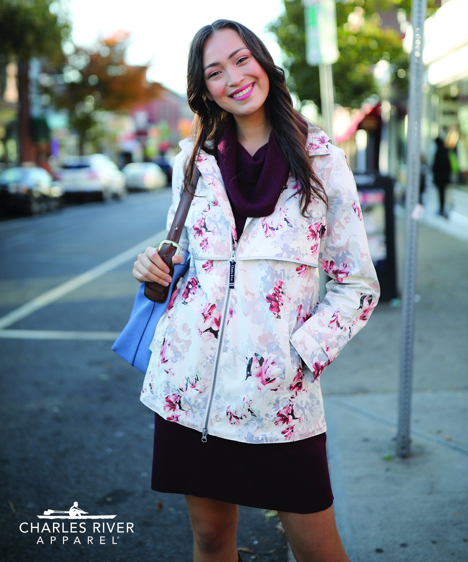 Women's New Englander Floral Printed Rain Jacket
