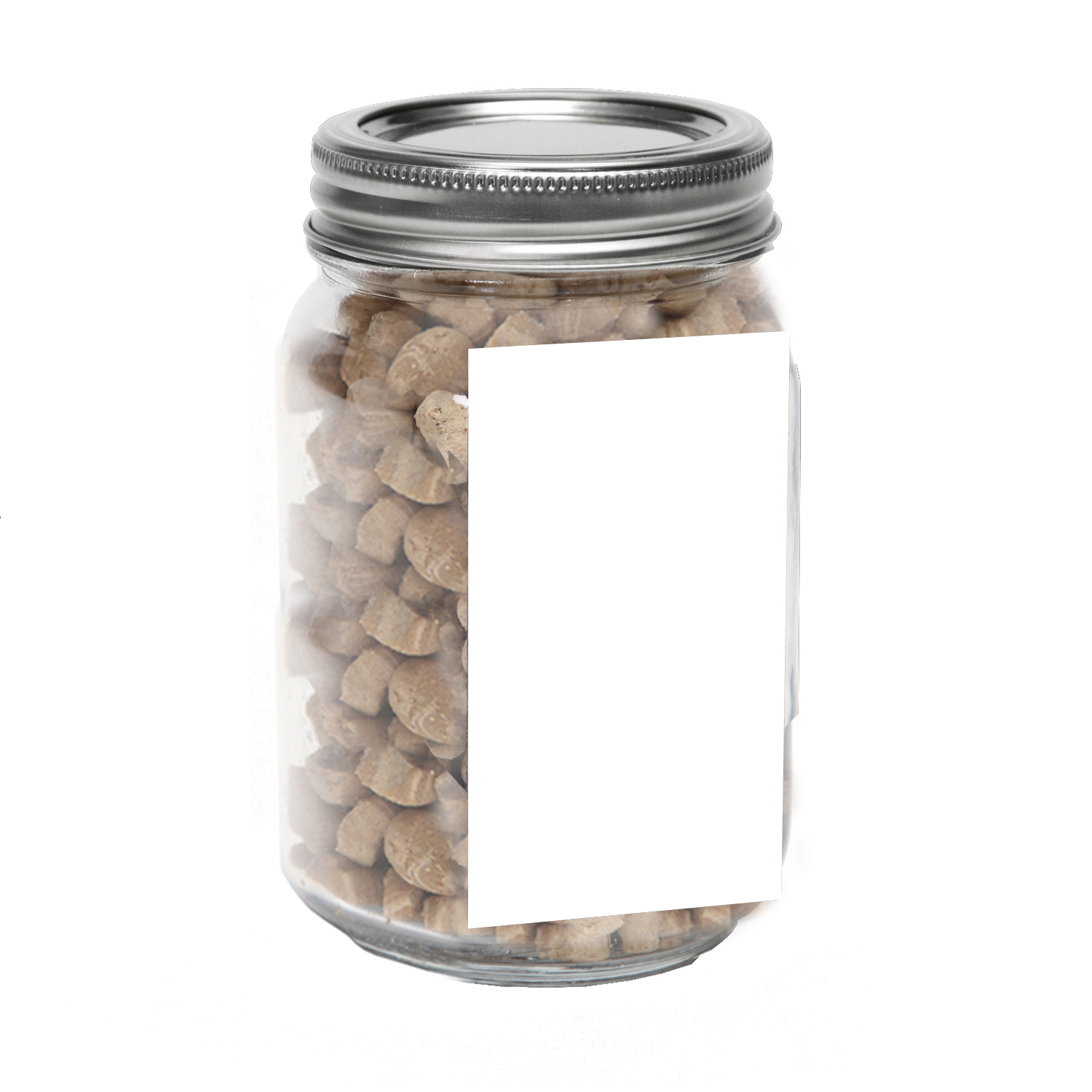 Pint Jar with Rectangle Magnet Pet Fill 4