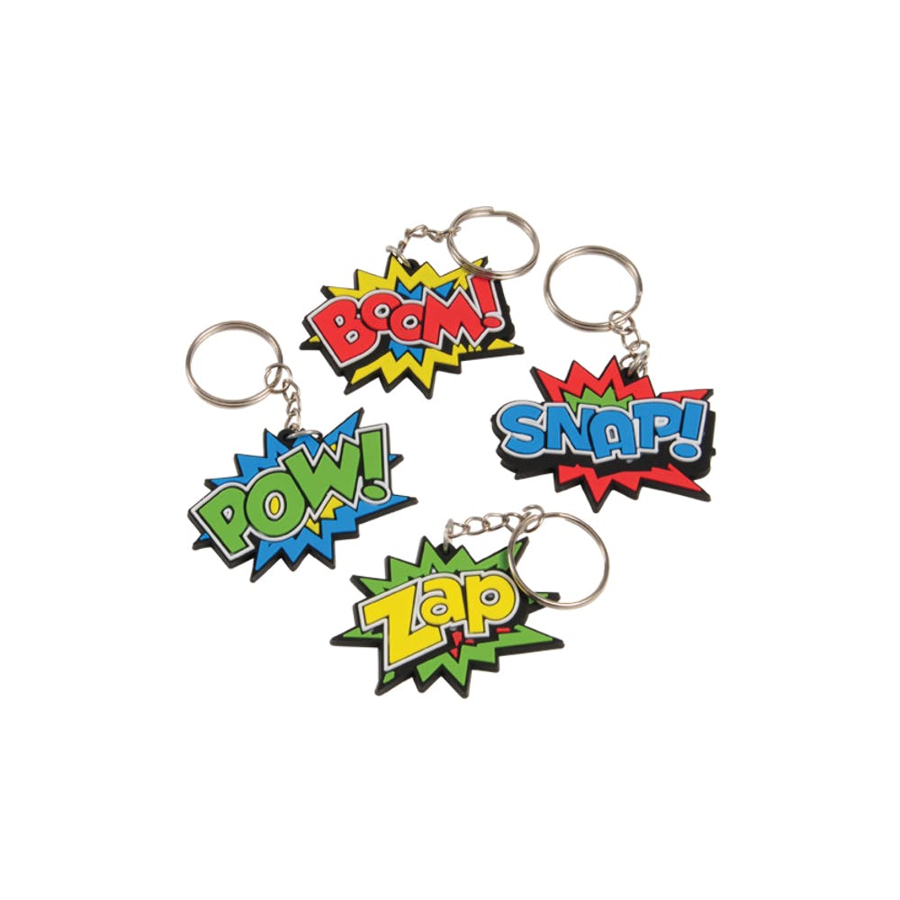 Superhero Keychains - Assorted 2