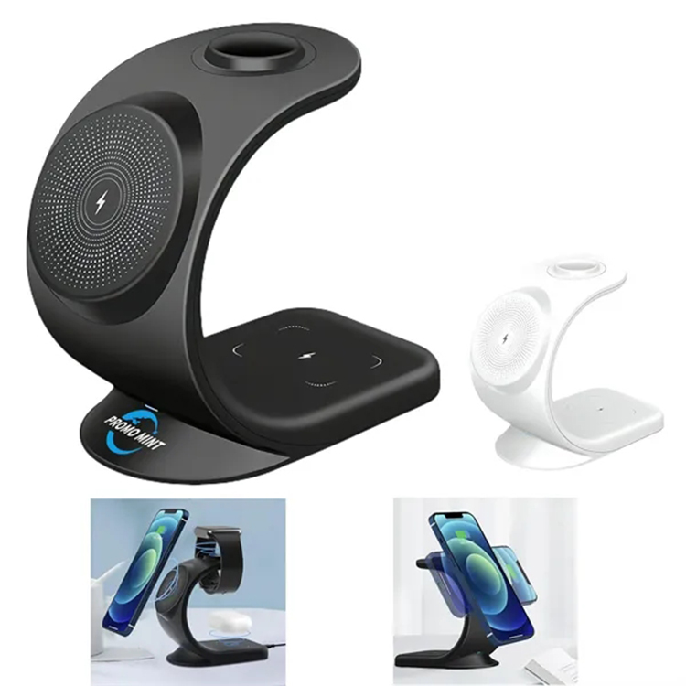 Wireless Charging Station Compatible 3-in-1Charger Stand 2