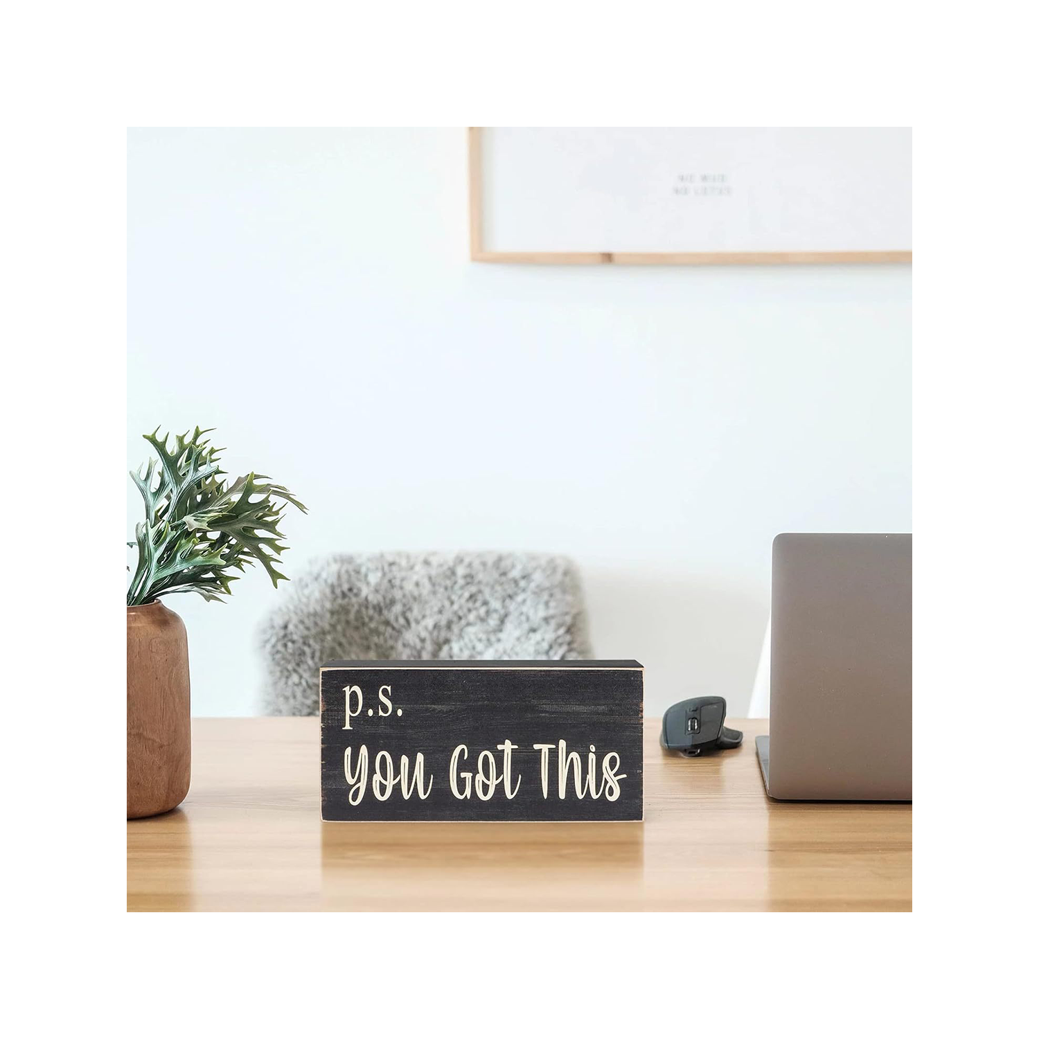 Wooden Desk Decor Box Sign 8