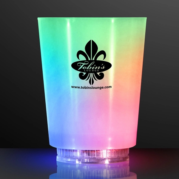 Light Up Frosted Short Glass 4