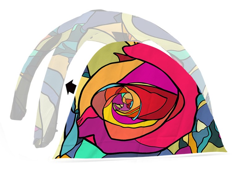 Inflatable Tent Printed 10' Wall