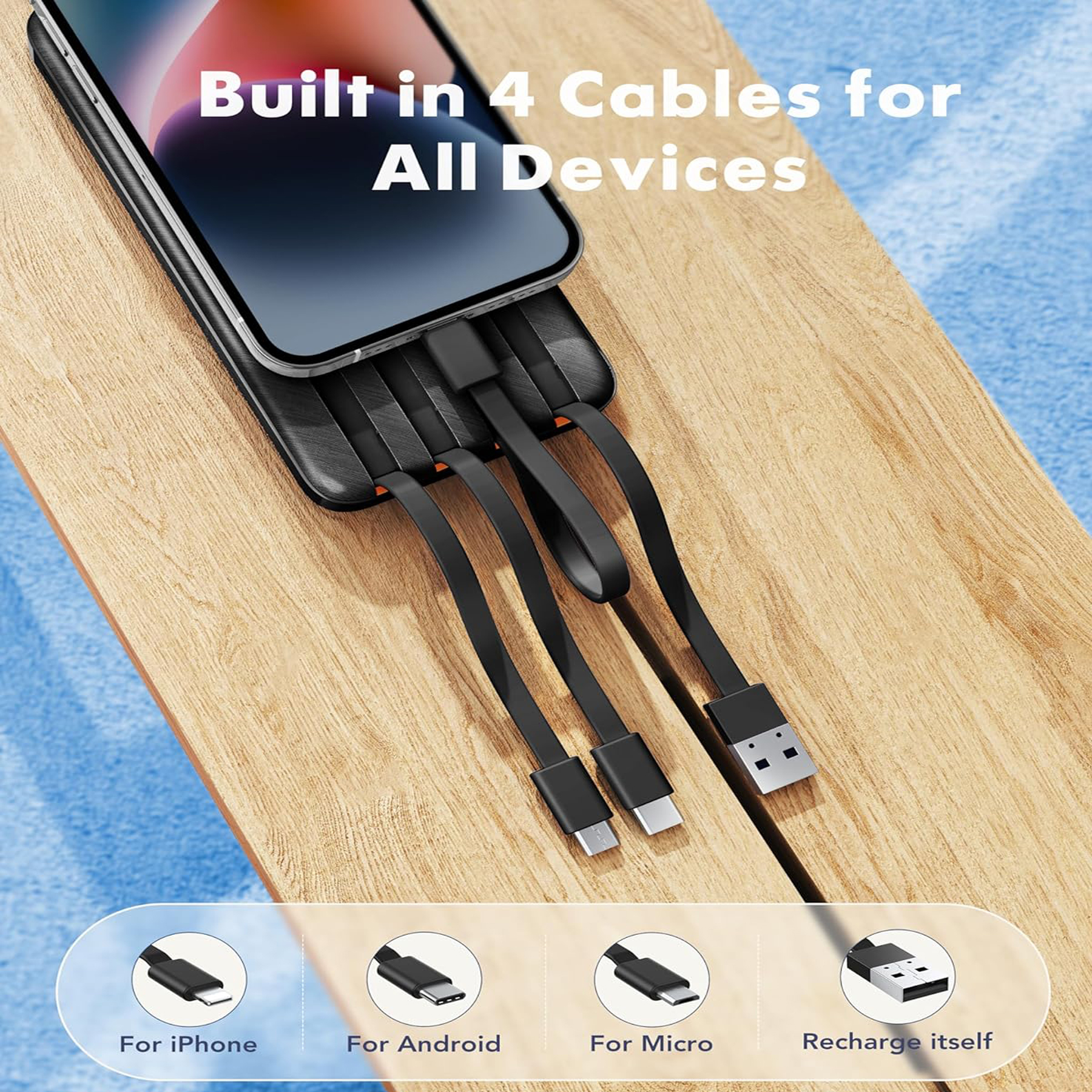 10,000mAh Portable Fast Charging Power Bank 3