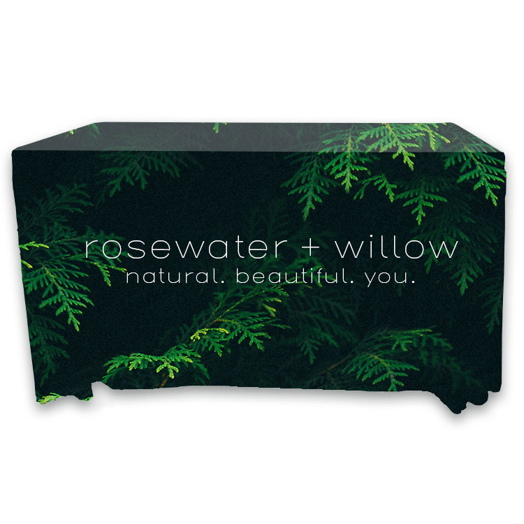 4ft. x 30in. Throw PolyPoplin™ Table Cover (Dye Sub) 1